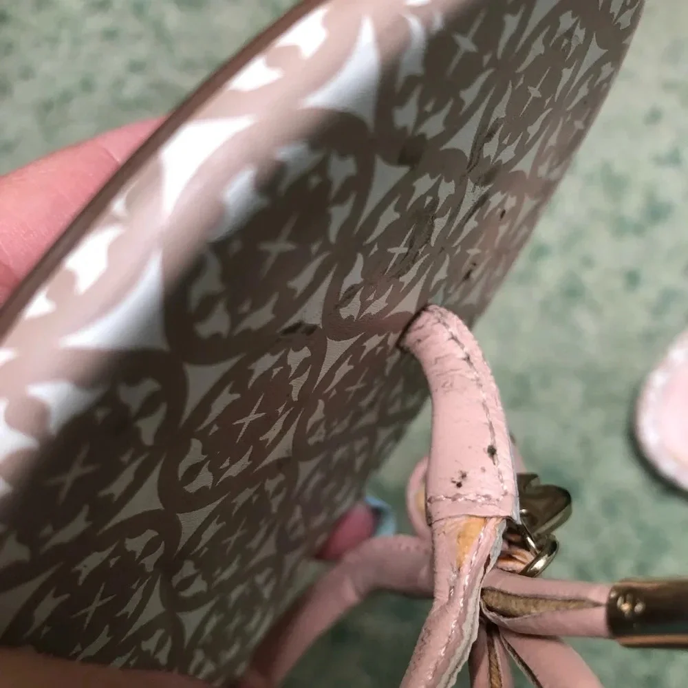 KATE SPADE PINK BOW LEATHER FLIP FLOPS